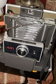vintage polaroid camera