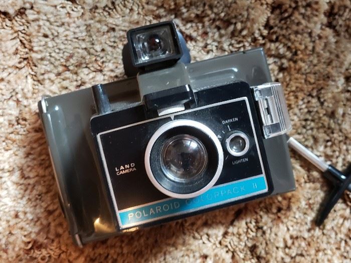 vintage polaroid camera