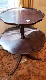 antique tiered table