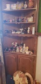 vintage corner cabinet