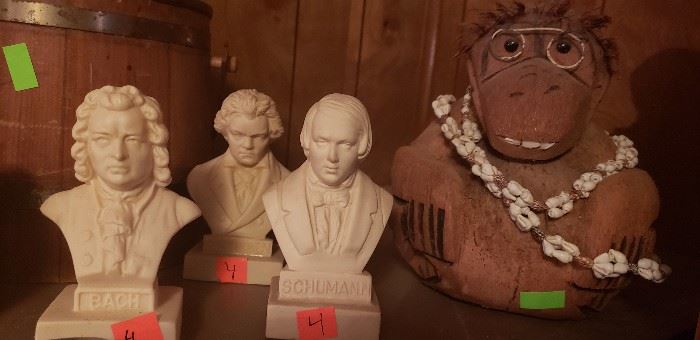 presidential busts monkey