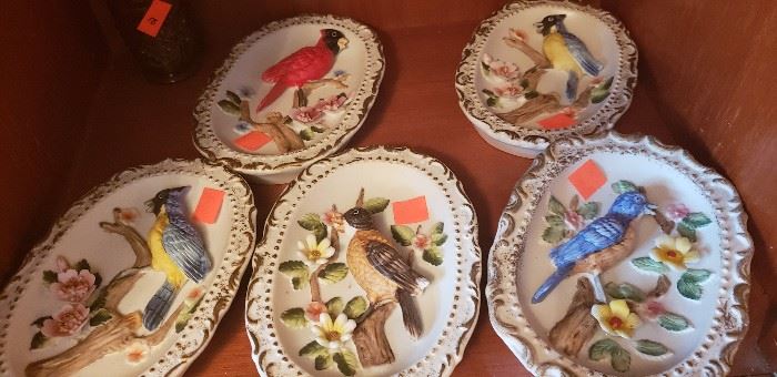 ceramic birds plaque