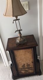 HOOKER WOOD SIDE TABLE/CABINET 