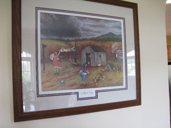 Queena Stovall 'March Fury' Signed and Beautifully Framed Print