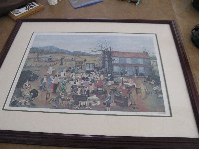 Queena Stovall Signed and Framed Print, 'End of the Line'