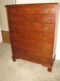 Early 20c  Moser Cherry Six Drawer  Chest 