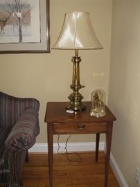 One drawer stand  and Stiffel Lighthouse Lamp