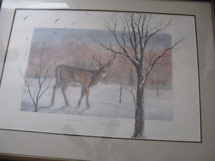 Signed and Framed 'Enchanted Forest' Print  by D. Morgan
