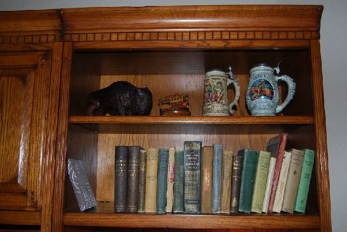 VINTAGE BOOKS AND STEINS