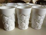 milk glass tumblers