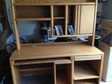 oak computer desk