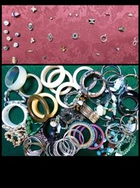 Jewelry: Rings, Bracelets, Watches, Sterling, Beads, Bone, Cloisonne and Jade.