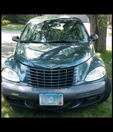 2001 PT CRUISER wagon with only 50,292 miles. There are dings and scrapes on the outside and it needs new tires, but has a new battery and would make a good  "back to school" car. Deluxe interior with sunroof.
