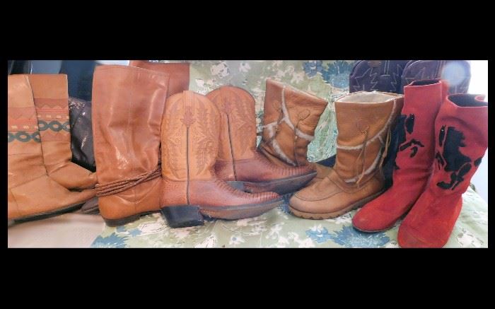 Sampling of boots from Fashion Boots to Cowgirl and Riding.