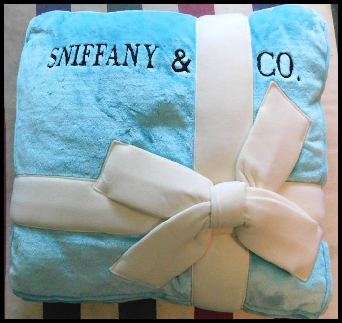 Sniffany and Co. 24 inch by 24 inch by 2 inch Cat (or Dog) Plush Pillow.