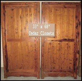 Cedar Closets  - 33 inches by 68 inches