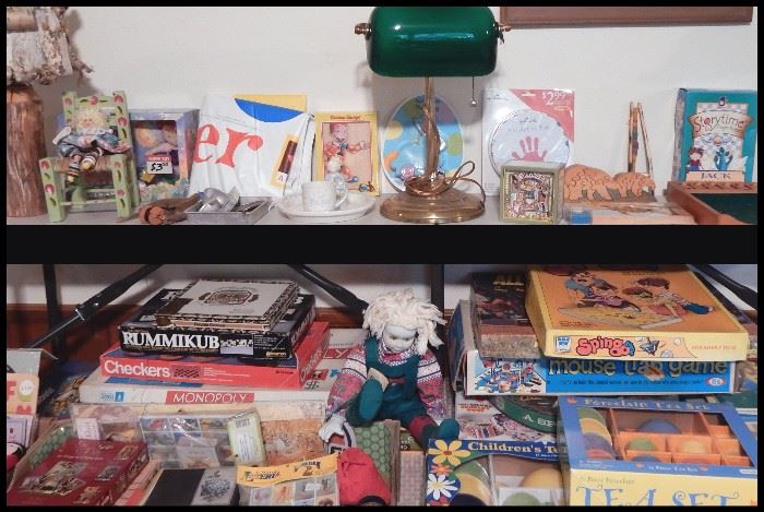 Toys, Games, Puzzles, Tea Sets, Dolls and more.