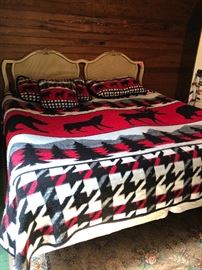 Vintage king size headboard and frame