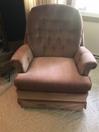 Brown upholstered chair