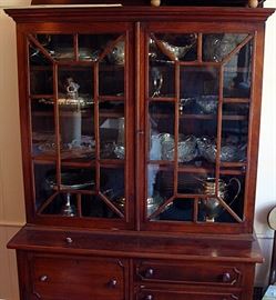 19th century combo china hutch