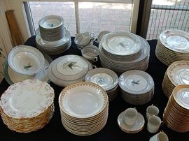 assortment of fine china