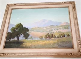 Vintage plein air painting