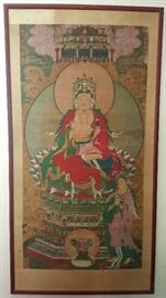 Antique Tibetian ancestors portrait