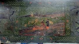 mid 19th century Laquered Altar table-green