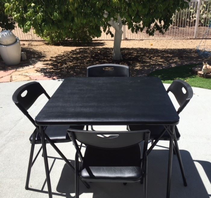 Cosco Card Table w/ Chairs (Black)