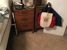 Night stands (2 matching) on wheels