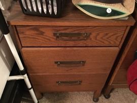 Closeup of end tables