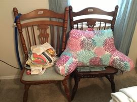 2 nice wooden chairs