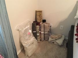 Various sizes of throw rugs