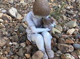 Back yard - statuary