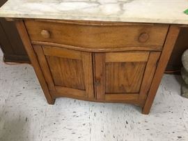 Marble top dry sink