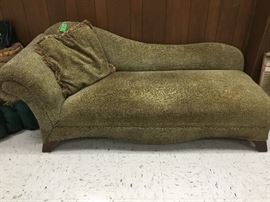 Animal print chaise lounge