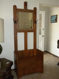 ANTIQUE HALL TREE 