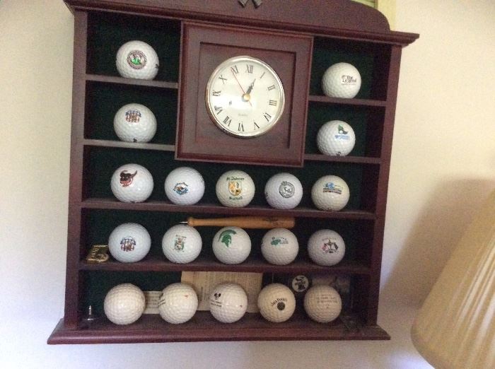 COLLECTION OF TROPHY GOLF BALLS