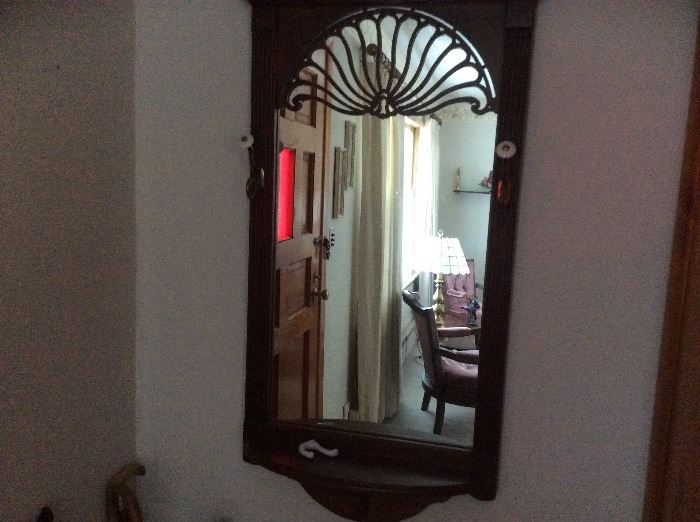 SOLID WOOD ACCENT MIRROR
