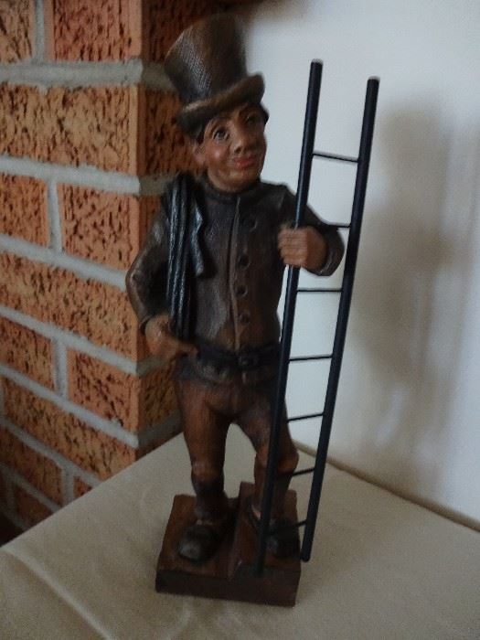 Hand carved Chimney Sweep