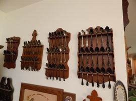 Collector souvenir spoons