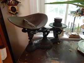 Antique kitchen scale