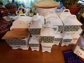 Vintage kitchen canister set