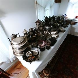 Unbelievable collection of silver plate