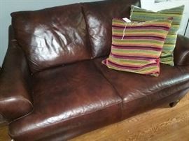 Leather Loveseat
