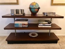 Gilbert Rohde for Herman Miller No. 3454 East Indian Three Tier Bookshelf c. 1939
