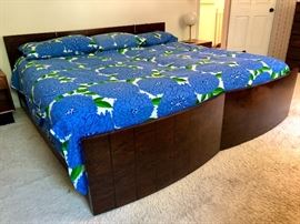 Gilbert Rohde for Herman Miller No. 3770 Rosewood Twin Beds, a Pair, c. 1940