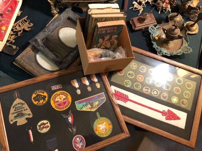 Boy Scout lot  books badges and more