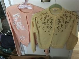 Vintage beaded sweaters