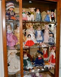 Case FULL of Vintage Dolls